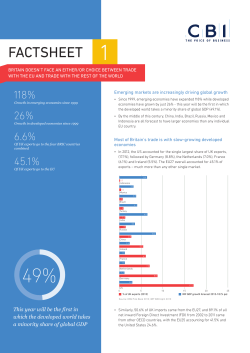 Our Global Future factsheet pack