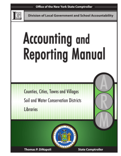 Accounting and Reporting Manual - Office of the State Comptroller