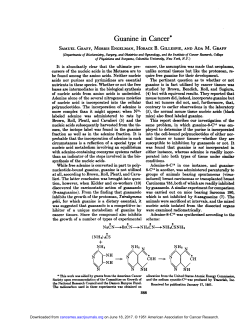 Guanine in Cancer