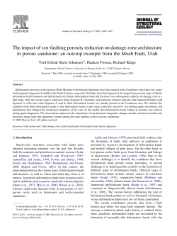 The impact of syn-kinematic porosity reduction on damage zone