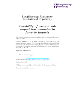 Suitability of current side impact test dummies in far