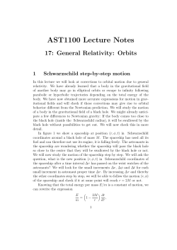 AST1100 Lecture Notes