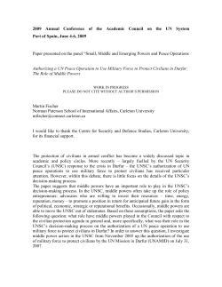 Small, Middle and Emerging Powers and Peace Operations