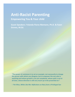 Anti-Racist Parenting Notes Packet