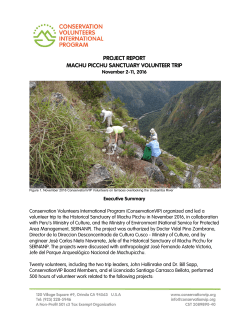 November 2016 - Conservation Volunteers International Program