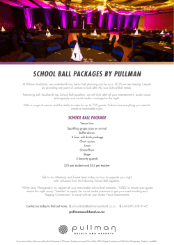 school ball packages by pullman