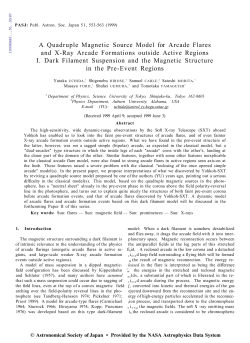 A Quadruple Magnetic Source Model for Arcade Flares and X