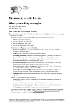 episode 1: 2008: l - My Place for teachers