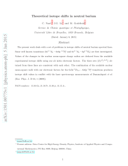 Theoretical isotope shifts in neutral barium