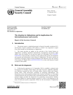 General Assembly Security Council