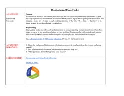 Developing and Using Models