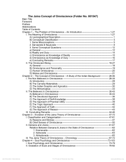 The Jaina Concept of Omniscience (Folder No. 001547)
