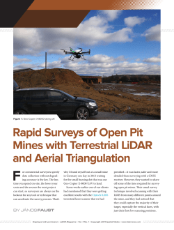 Rapid Surveys of Open Pit Mines with Terrestrial