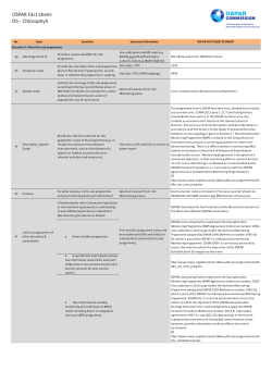 OSPAR Fact Sheet: D5