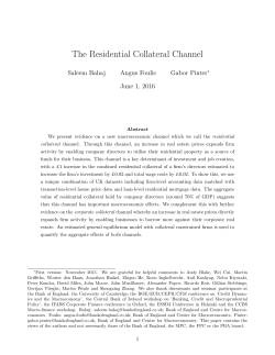 The Residential Collateral Channel