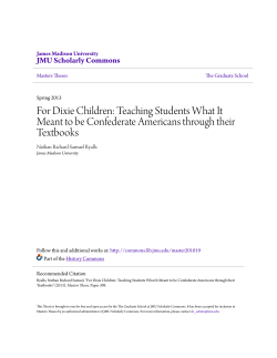 For Dixie Children - JMU Scholarly Commons