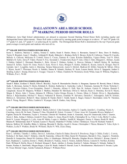 for immediate release - Dallastown Area School District