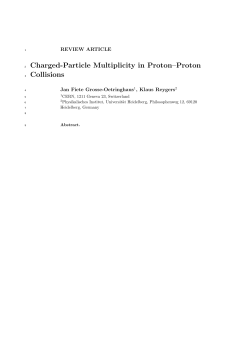 Charged-Particle Multiplicity in Proton&ndash;Proton Collisions