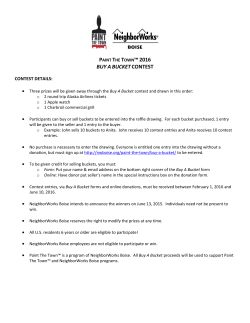 paint the town&trade;2016 buy abucket contest