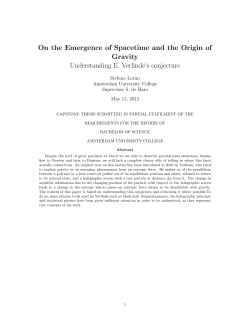 On the Emergence of Spacetime and the Origin of Gravity