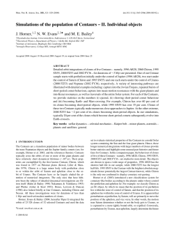 Simulations of the population of Centaurs &ndash; II