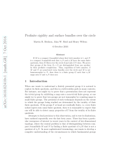 Profinite rigidity and surface bundles over the circle