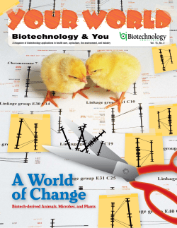 A World of Change - The Biotechnology Institute