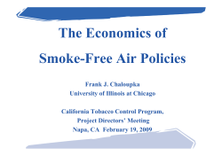 The Economics of Smoke-Free Air Policies
