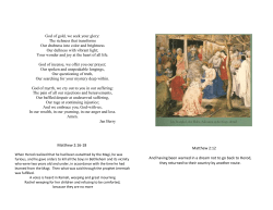 God of gold, we seek your glory: The richness that