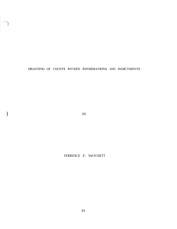 drafting of counts within informations and indictments by terrence j