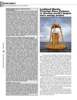 Lockheed Martin, Victorian Wave Partners to develop world`s largest