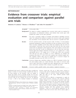 Evidence from crossover trials: empirical
