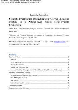 Separation/Purification of Ethylene from Acetylene/Ethylene Mixture