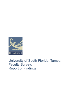 University of South Florida, Tampa Faculty Survey