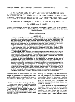 a phylogenetic study on the occurrence a_nd distribution of