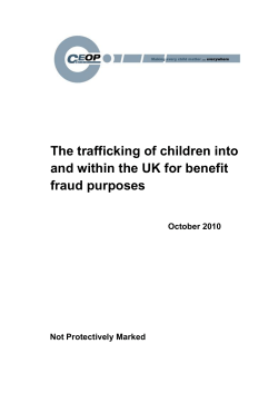 The trafficking of children into and within the UK for benefit