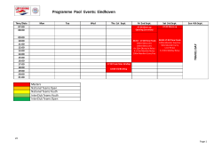 Pool Program - Rescue 2016