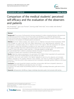 Comparison of the medical students` perceived self