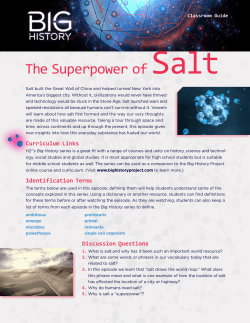 The Superpower of Salt
