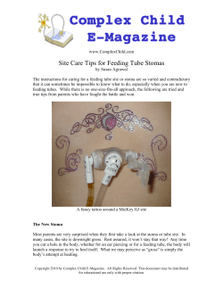 Site Care Tips for Feeding Tube Stomas