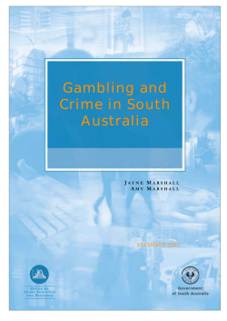Gambling and crime in South Australia