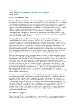 Standpoint Out of the Closet: Unveiling Sexuality Discourses in