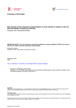 University of Groningen New aspects of the suspension