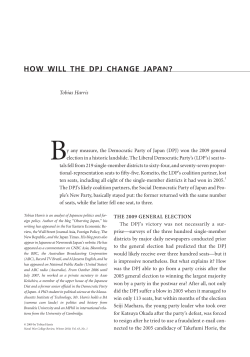 How Will the DPJ Change Japan?