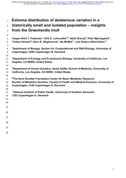 Extreme distribution of deleterious variation in a historically