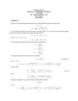 Fall 2001 Problem Set 5 Solutions