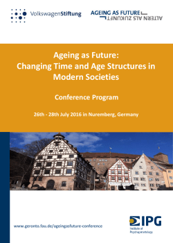 Ageing as Future