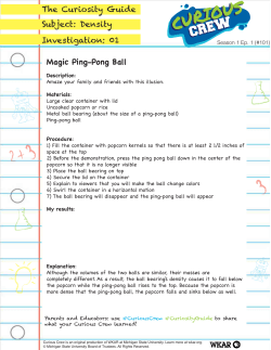 The Curiosity Guide Investigation: 01 Subject: Density Magic Ping