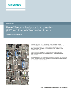 Use of Process Analytics in Aromatics (BTX and Phenol