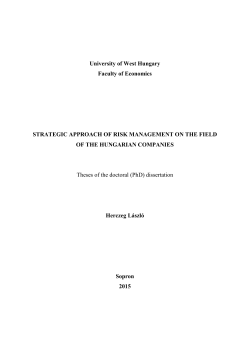 A doktori értekezés, a tézisek és a kivonatok formai követelményei